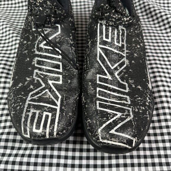 Nike React Metcon Mens Black & White Speckle Slip On Streetwear Running Sneakers - Picture 2 of 7